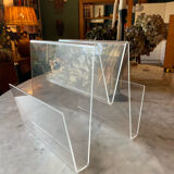 Magazine holder in altuglas 70s