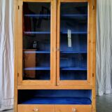 Glass library cabinet