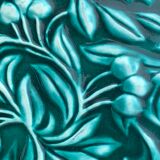 Centerpiece in slip patterns with old cherries