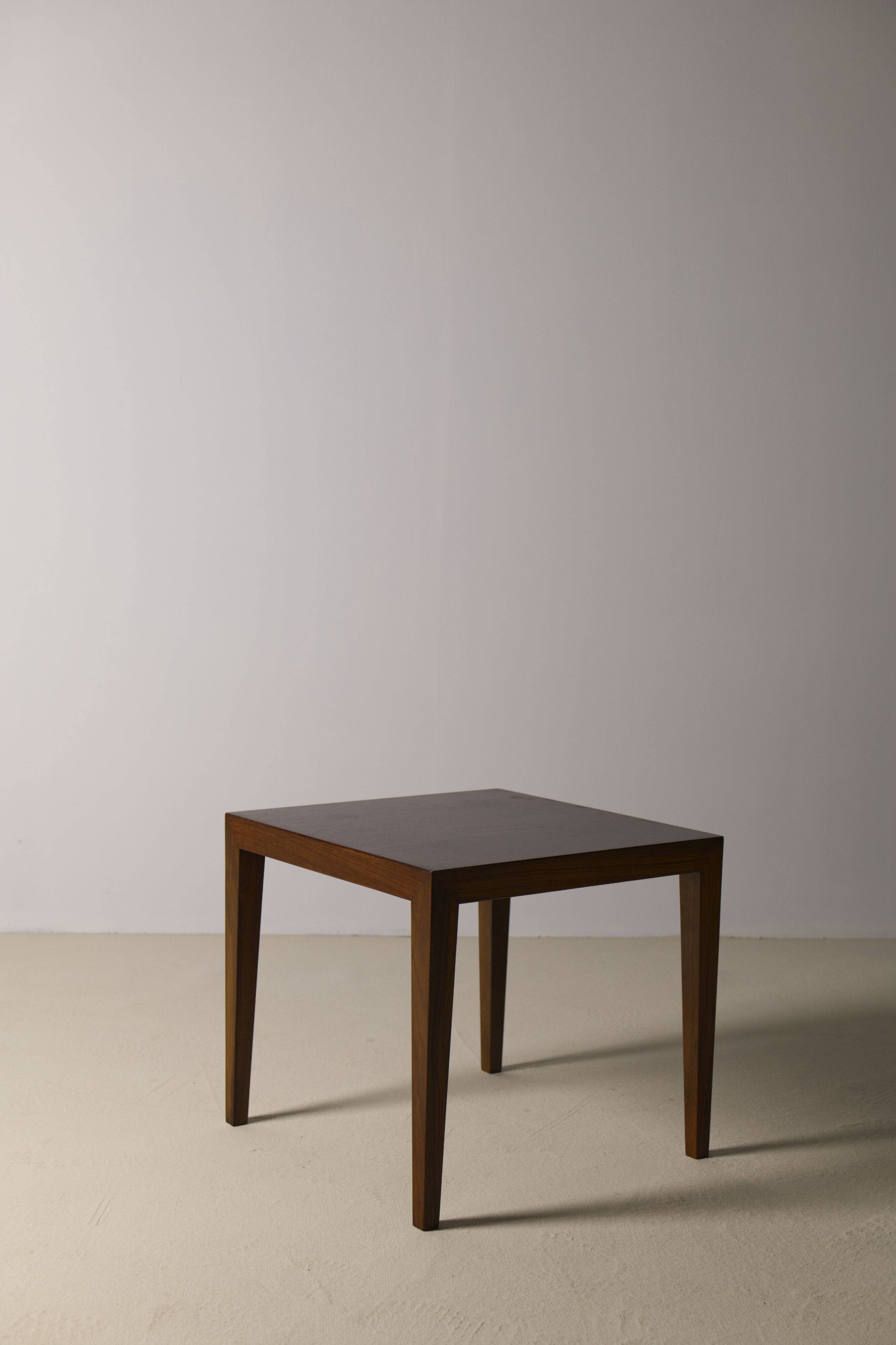 Teak side table by Severin Hansen Jr., Haslev Møbelsnedkeri Denmark, 1960s