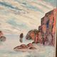 Original Large Swedish Oil on Panel – “Coastal Landscape” – Signed – Vintage & Framed