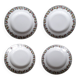 1 set of 4 Limoges ceramic plates from the 1950s