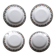 1 set of 4 Limoges ceramic plates from the 1950s