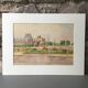 watercolor "Tuileries Garden in Paris"