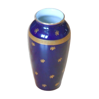 Vase ancien bleu