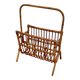 Vintage rattan magazine rack