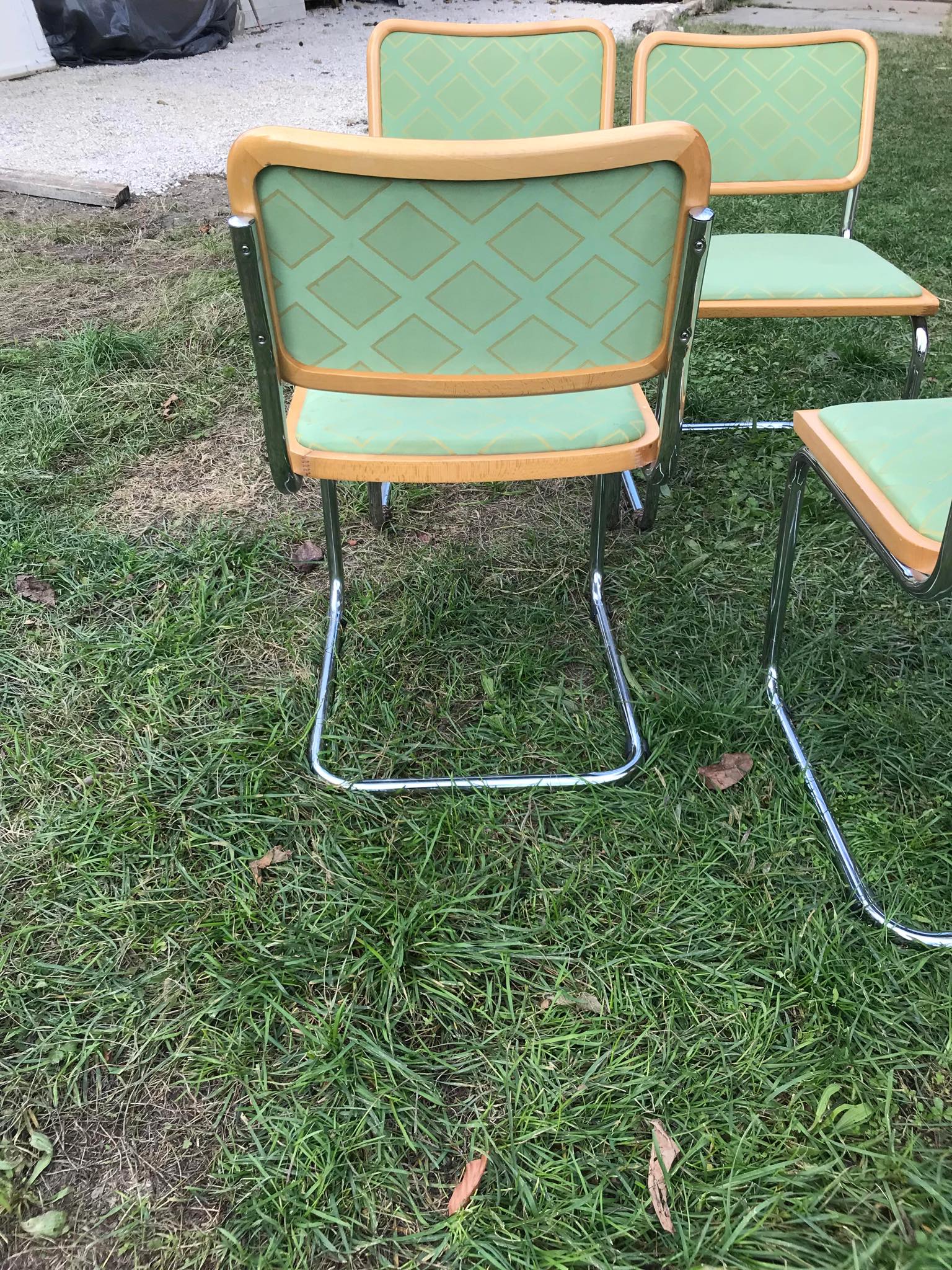 Set of 4 Cesca chairs by Breuer Marcel