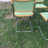 Set of 4 Cesca chairs by Breuer Marcel
