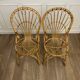 Pair of vintage rattan chairs