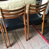 Set de 4 chaises vintage style scandinave