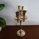Candlestick 5 burners vintage chromed metal