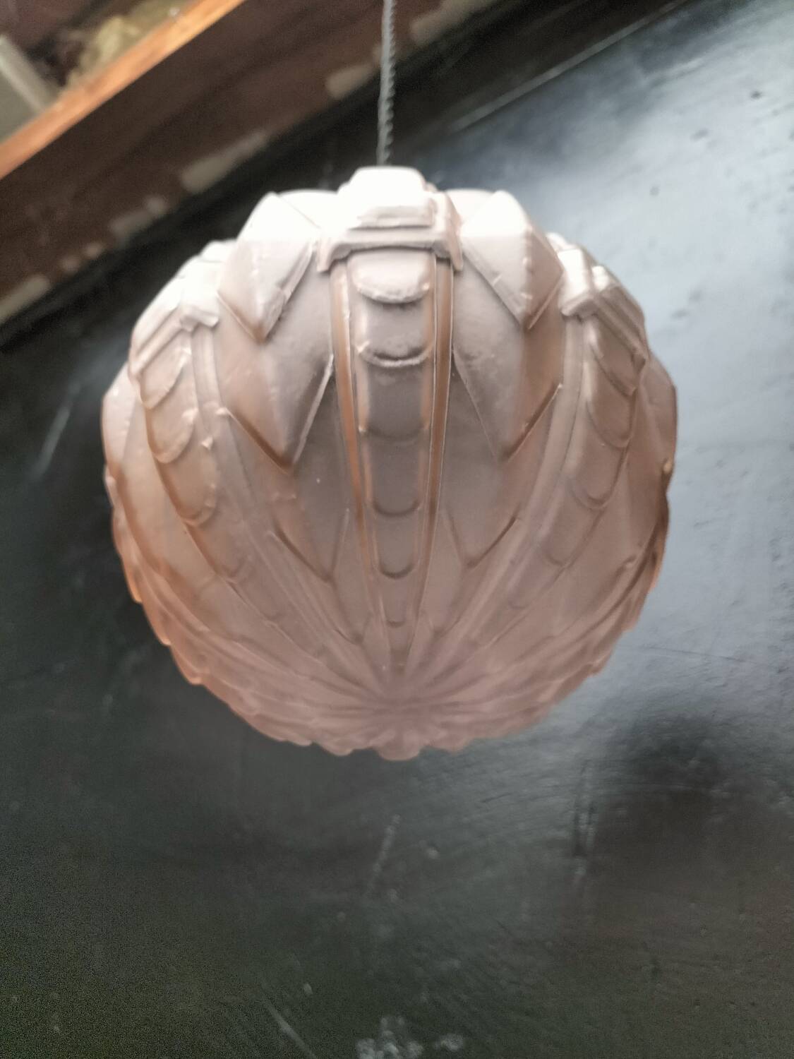 Art Deco glass suspension