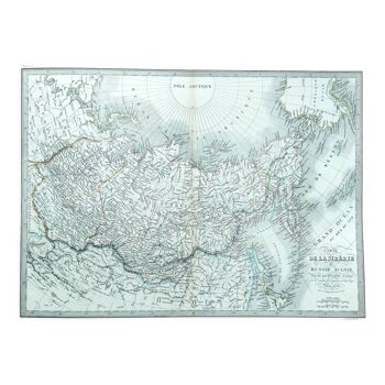 Carte ancienne de la Sibérie ou Russie d'Asie - 1842