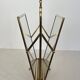 Bronze and brass faux-bamboo magazine rack by the Baguès house.