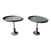 Pair of vintage industrial metal tables – workshop spirit