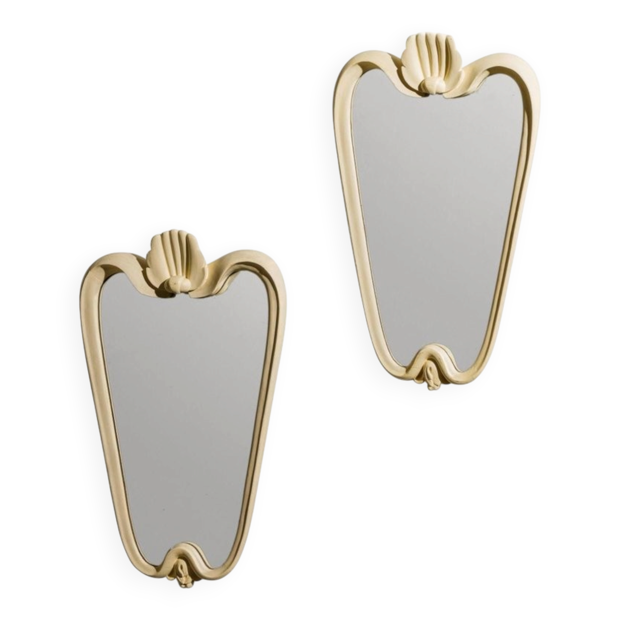 Wall Mirrors in the style of Osvaldo Borsani, Italy, 1950s, Set of 2
