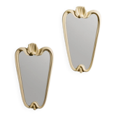 Wall Mirrors in the style of Osvaldo Borsani, Italy, 1950s, Set of 2