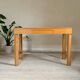 Bureau vintage en orme et chrome