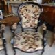 Pair of black armchairs Napoleon lll