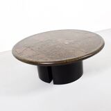 Table low Paul Kingma one-off Agate slate brass