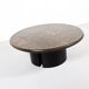Table basse Paul Kingma One-Off  Agate ardoise en laiton