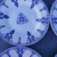 4 plates Lunéville model Petersburg