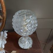 Lampe diamant en verre transparent