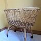 Rattan swan neck cradle circa 1960