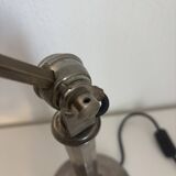 Lampe vintage 1930 Pirouett Art Déco opaline noire - 45 cm