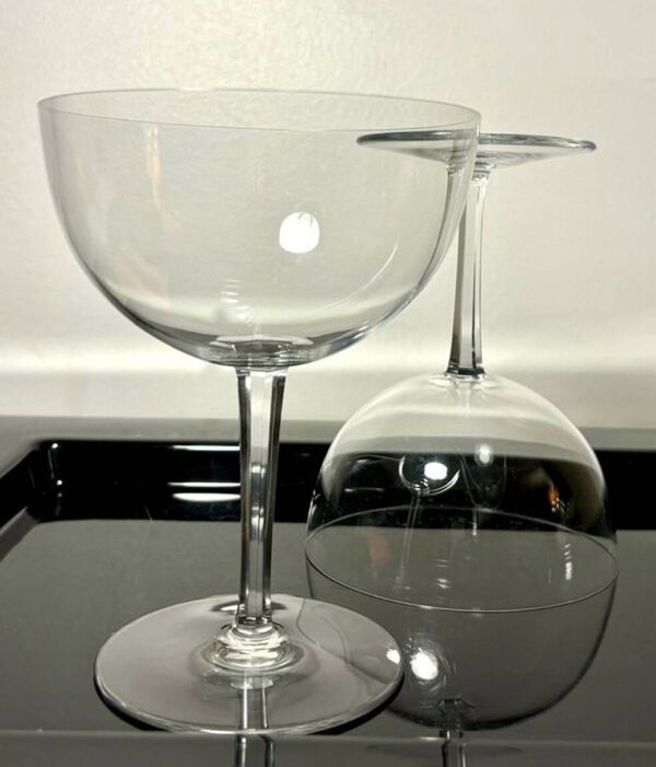 2 tasting champagne glasses Baccarat