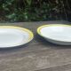 Lot of two large old porcelain serving dishes signed "Biarritz".