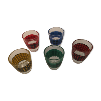 6 digestive glasses from the 50s