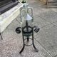Vase amphore avec support fer forgé