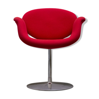 Fauteuil "little tulip" rouge par Pierre Paulin 1970