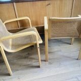 Chaises vintage cannage Olivo Pietro