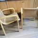 Chaises vintage cannage Olivo Pietro