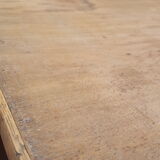 Drawing table wood and vintage metal