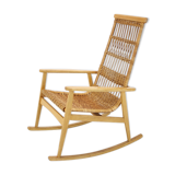 Mid-century rattan rocking chair, 1960's