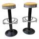 Paire de tabourets de bar  pro vintage