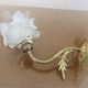 Art Deco wall lamp in bronze and tulip in the shape of pink 30s 40s