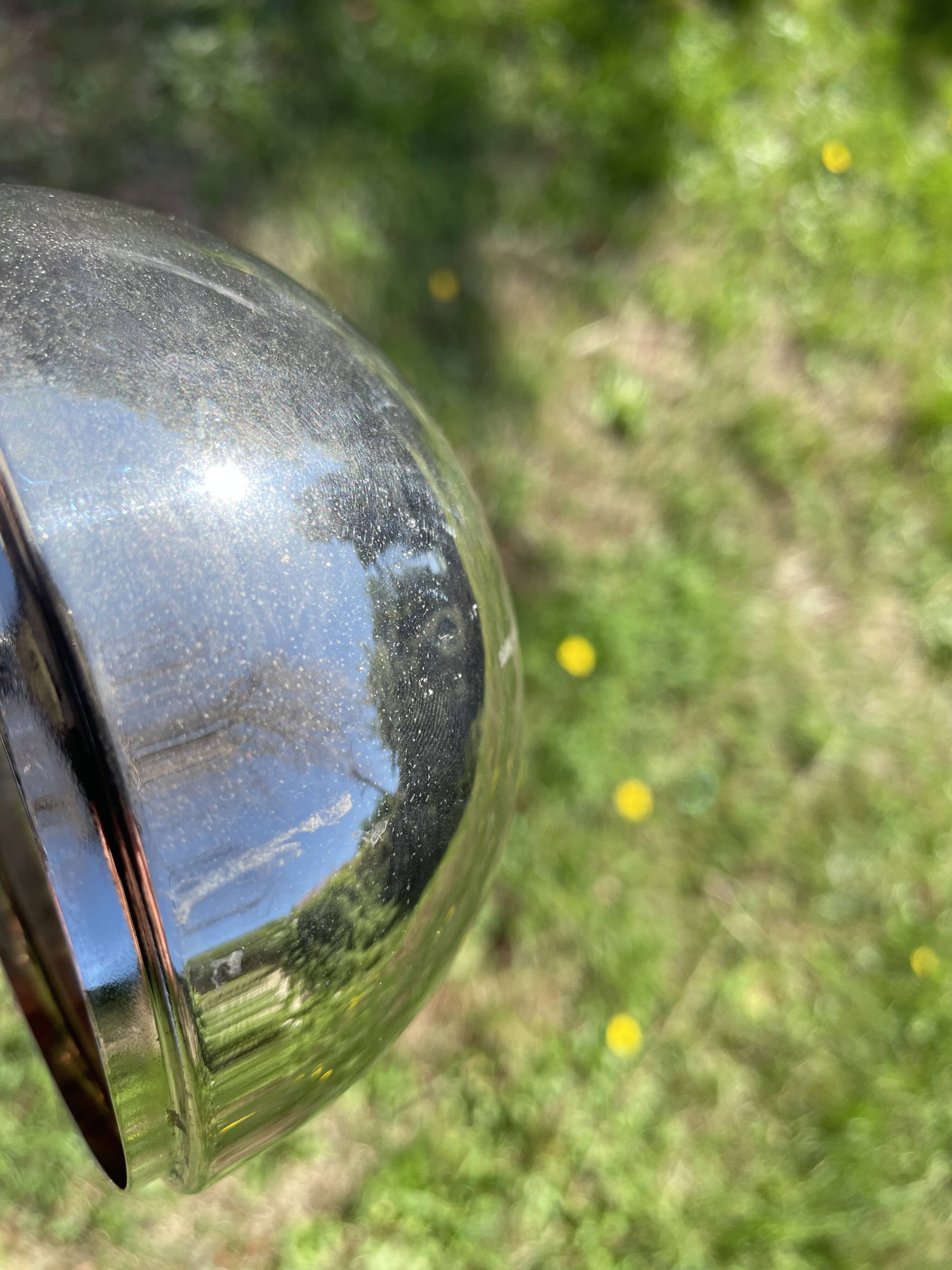 Silver metal apple box