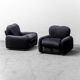Paire de fauteuils arrigoni busnelli 70s vintage modern antique