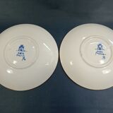 2 Gien Pivoine style saucers