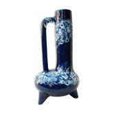 Tripod blue ceramic vase 60