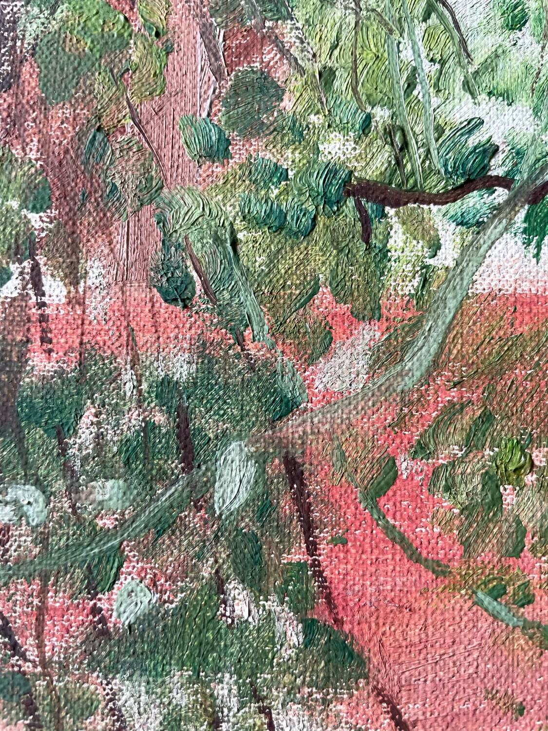 Vintage 70s landscape painting