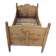 Vintage pine bed chalet style Chamonix for one person.