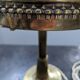 Antique Second Empire Napoleon III table lamp, 1870, brass and opaline glass