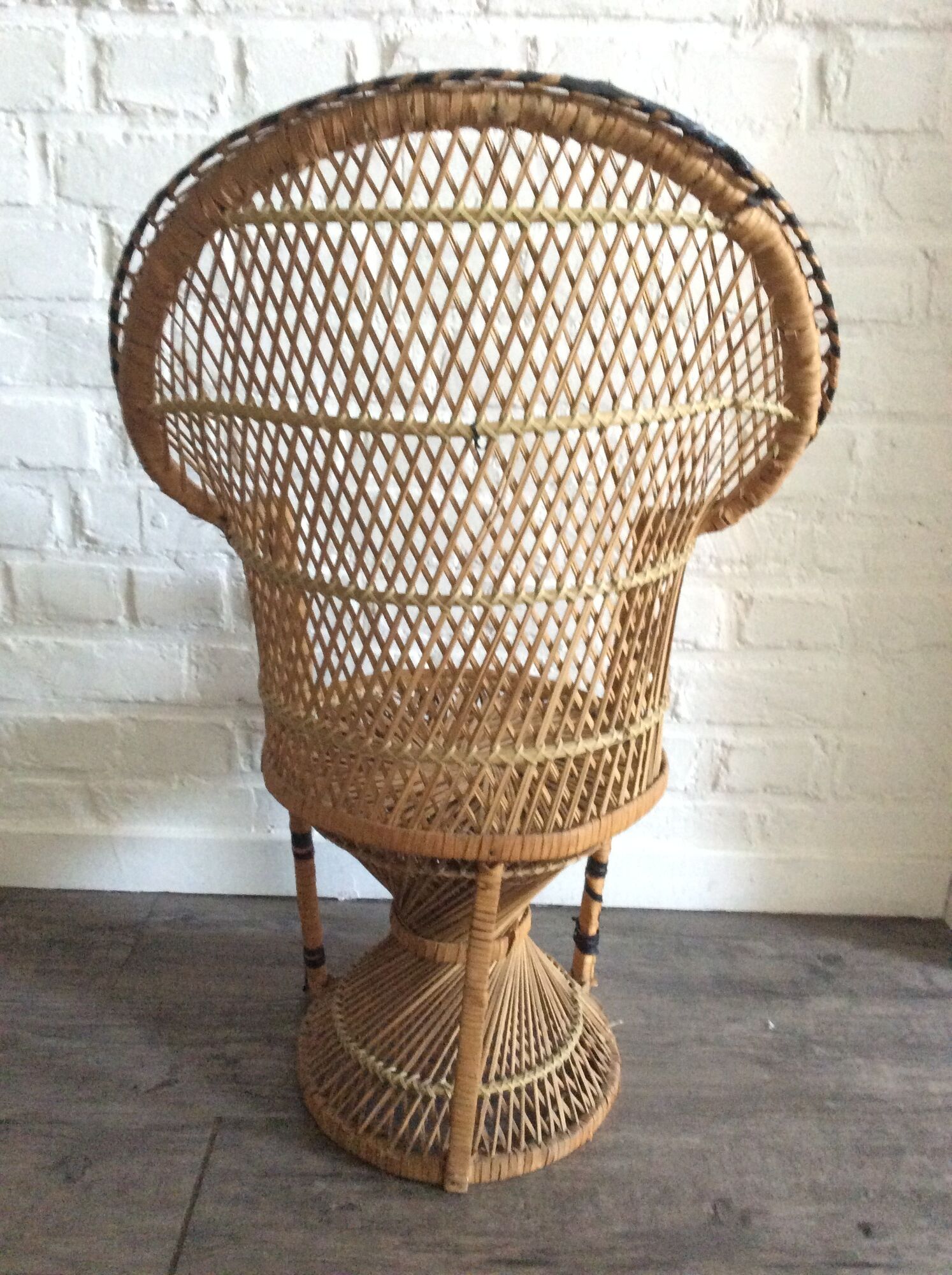 Vintage baby peacock armchair 1960