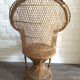 Vintage baby peacock armchair 1960