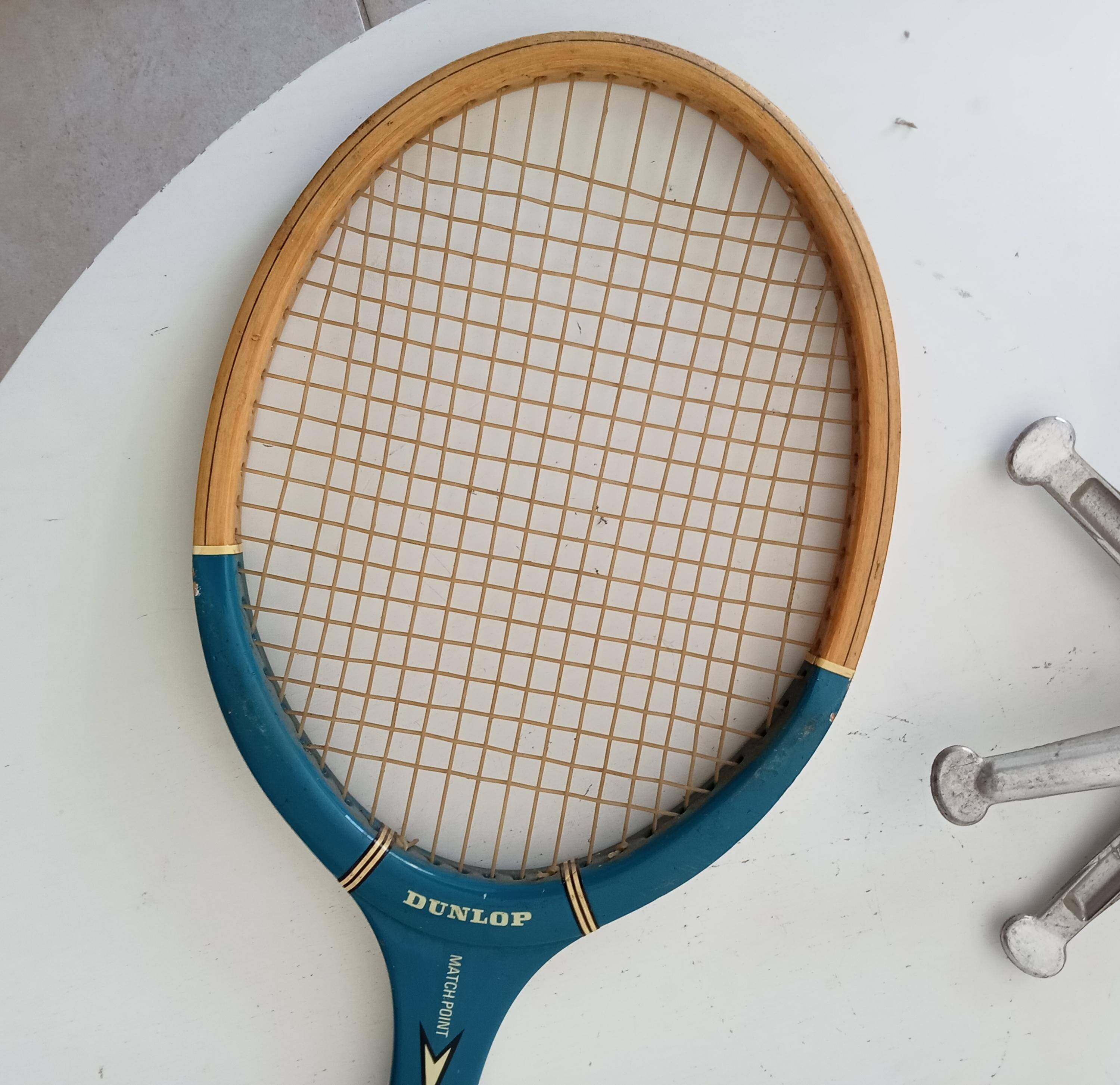 Dunlop Match Point Continental Vintage Wooden Tennis Racket